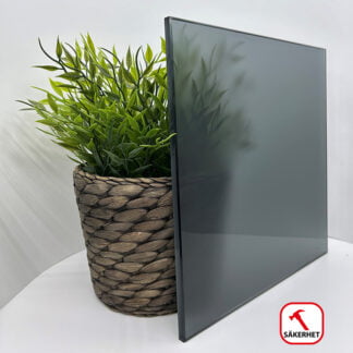 Glas grå härdad frostad