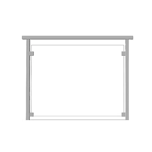 Klämfästen med glas placerade med säkerhetsbricka